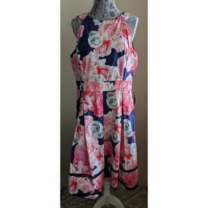 Eliza J Floral Printed Dress - Size 16 - NWOT